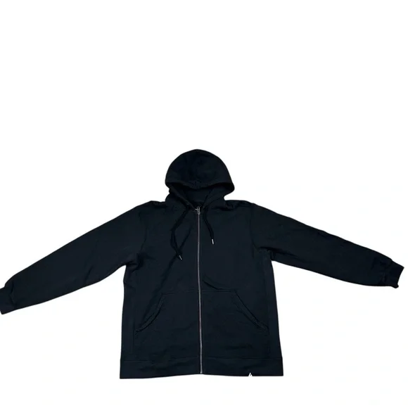 NEW American Giant Men’s Classic Full Zip Black Heavyweight Fleece Hoodie - Picture 3 of 9